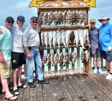 Flounder, Sheepshead, Speckled Trout Fishing in South Padre Island, Texas