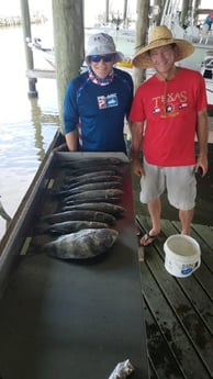 Sheepshead, Speckled Trout / Spotted Seatrout fishing in San Leon, Texas