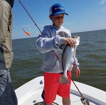 Speckled Trout / Spotted Seatrout fishing in San Leon, Texas