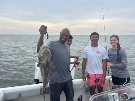 Black Drum Fishing in Etoile, Texas