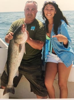 Striped Bass fishing in Montauk, New York