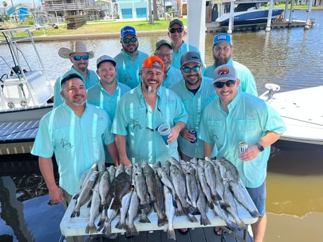 Flounder, Speckled Trout / Spotted Seatrout fishing in Tiki Island, Texas