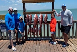 Red Snapper fishing in Port Isabel, Texas