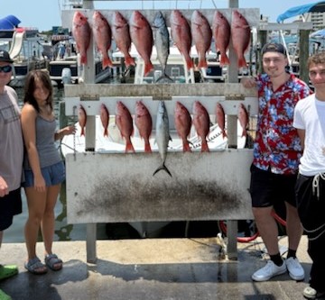 Red Snapper, Spanish Mackerel Fishing in