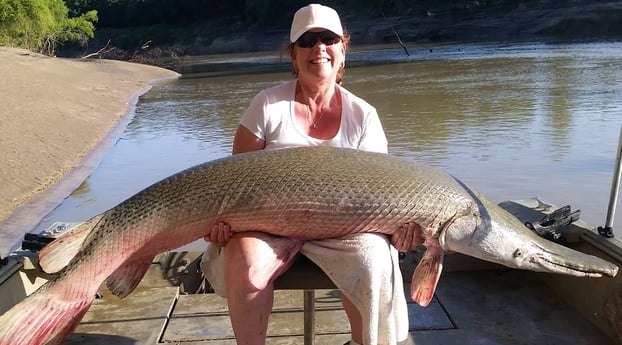 Alligator Gar fishing in Corsicana, Texas