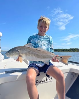 Redfish fishing in Wrightsville Beach, North Carolina