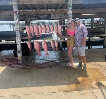 Red Snapper Fishing in Boothville-Venice, Louisiana
