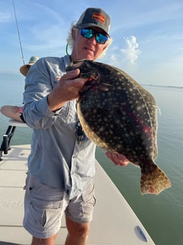 Flounder fishing in South Padre Island, Texas