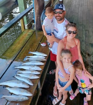 Speckled Trout / Spotted Seatrout fishing in Tiki Island, Texas