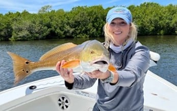 Redfish fishing in Placida, Florida