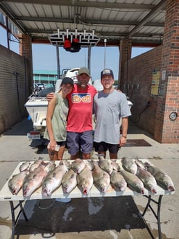 Striped Bass fishing in Runaway Bay, Texas