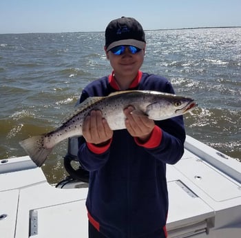Speckled Trout / Spotted Seatrout fishing in San Leon, Texas
