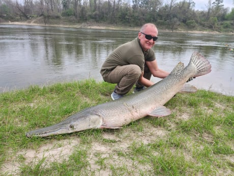 Alligator Gar Fishing in Coldspring, Texas