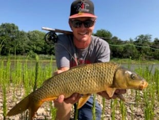Carp fishing in Graford, Texas