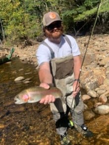Rainbow Trout fishing in Leicester, North Carolina