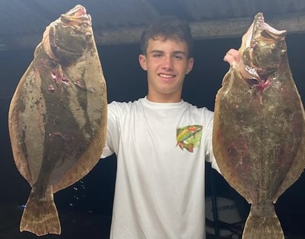 Flounder fishing in Tiki Island, Texas