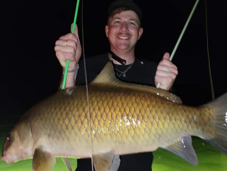 Carp fishing in Waco, Texas