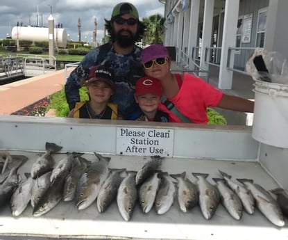 Speckled Trout / Spotted Seatrout fishing in Galveston, Texas