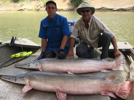 Alligator Gar fishing in Corsicana, Texas