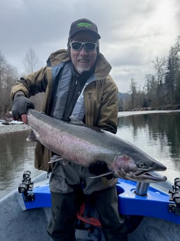 Fishing in Kapowsin, Washington