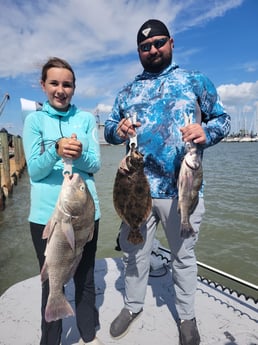 Black Drum, Flounder Fishing in Matagorda, Texas