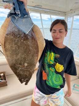 Flounder fishing in Montauk, New York