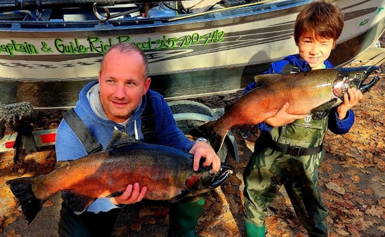 Coho Salmon Fishing in Verona Beach, New York