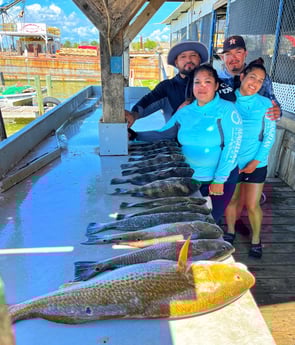 Black Drum, Redfish, Speckled Trout Fishing in Galveston, Texas