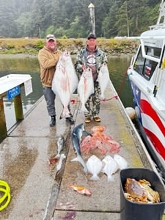Fishing in Winchester Bay, Oregon