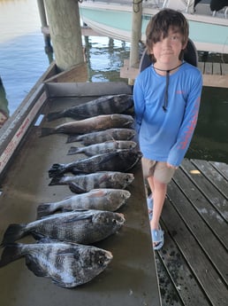 Black Drum Fishing in San Leon, Texas