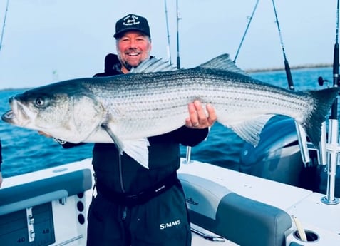 Striped Bass Fishing in Bourne, Massachusetts