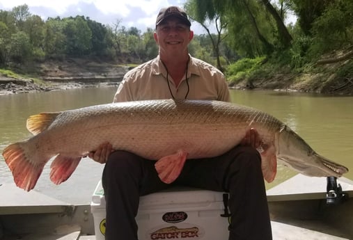Alligator Gar fishing in Corsicana, Texas