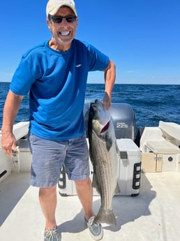 Striped Bass fishing in Montauk, New York