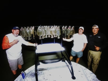 Flounder fishing in Rio Hondo, Texas