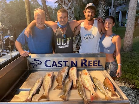 Mangrove Snapper, Redfish, Speckled Trout / Spotted Seatrout fishing in Crystal River, Florida