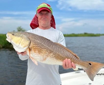Redfish fishing in Delacroix, Louisiana