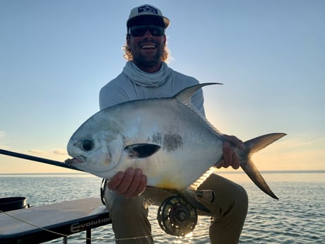 Florida Pompano fishing in Cudjoe Key, Florida