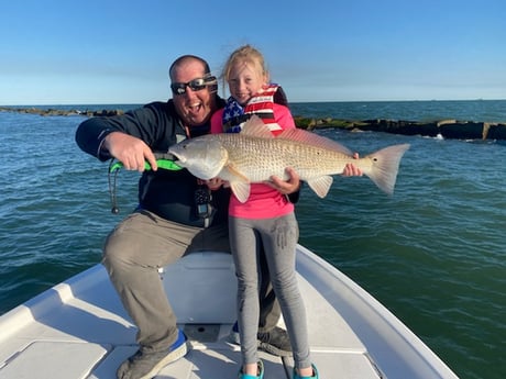 Redfish fishing in Texas City, Texas