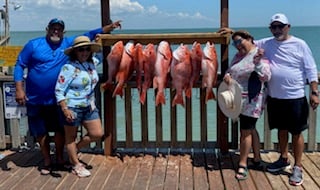 Red Snapper fishing in Port Isabel, Texas