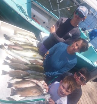Mangrove Snapper, Redfish, Spanish Mackerel, Speckled Trout Fishing in Holmes Beach, Florida