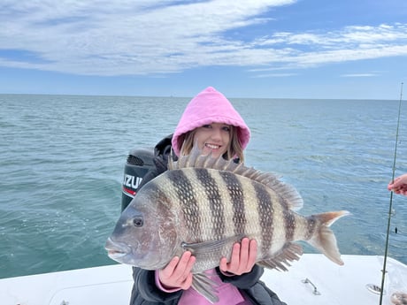 Sheepshead fishing in Hatteras, North Carolina