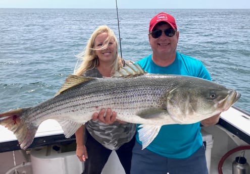 Striped Bass fishing in Montauk, New York