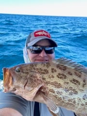 Scamp Grouper Fishing in Corpus Christi, Texas