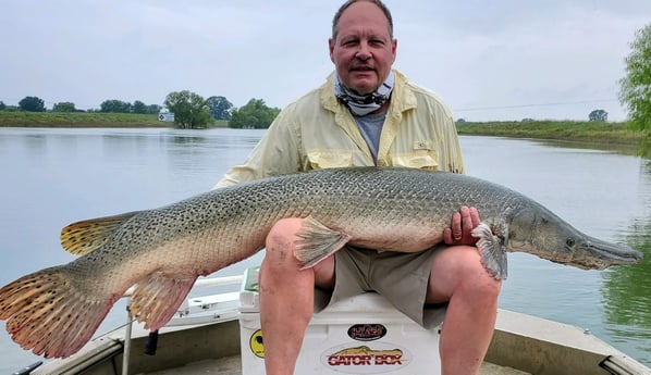 Alligator Gar fishing in Corsicana, Texas