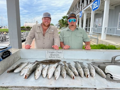 Flounder, Speckled Trout / Spotted Seatrout fishing in Galveston, Texas