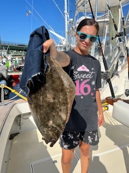 Flounder fishing in Montauk, New York