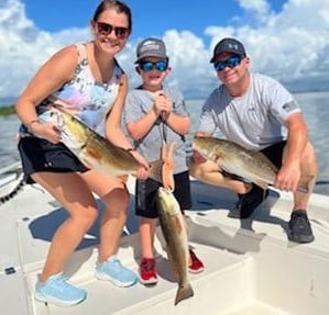 Redfish fishing in Delacroix, Louisiana, USA