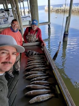 Flounder fishing in San Leon, Texas