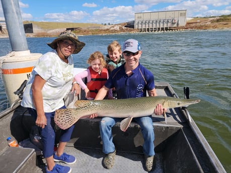 Alligator Gar Fishing in Coldspring, Texas
