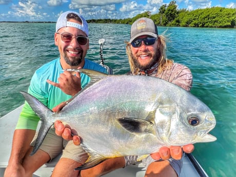 Permit fishing in Cudjoe Key, Florida